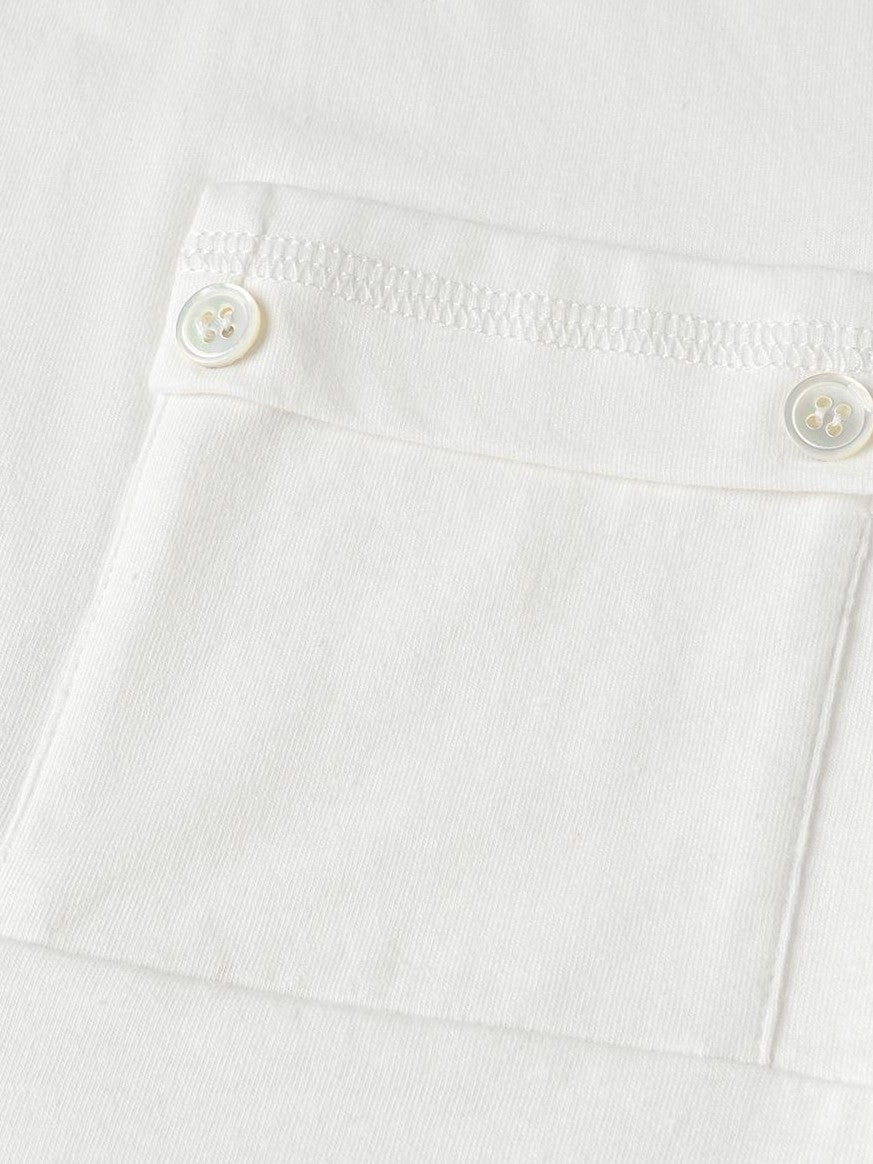 oinimi Turn Down Collar Double Pocket Utility Women&