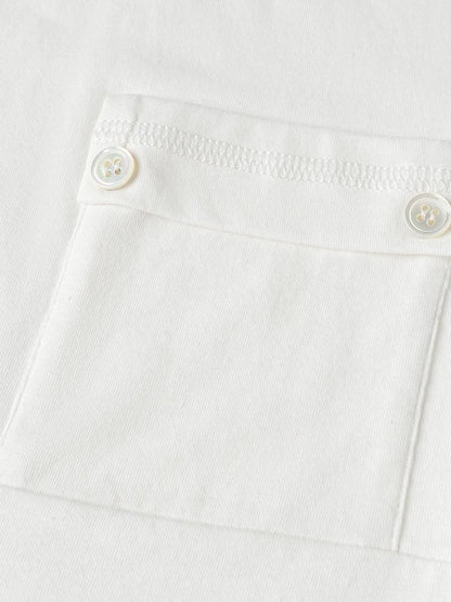 oinimi Turn Down Collar Double Pocket Utility Women&
