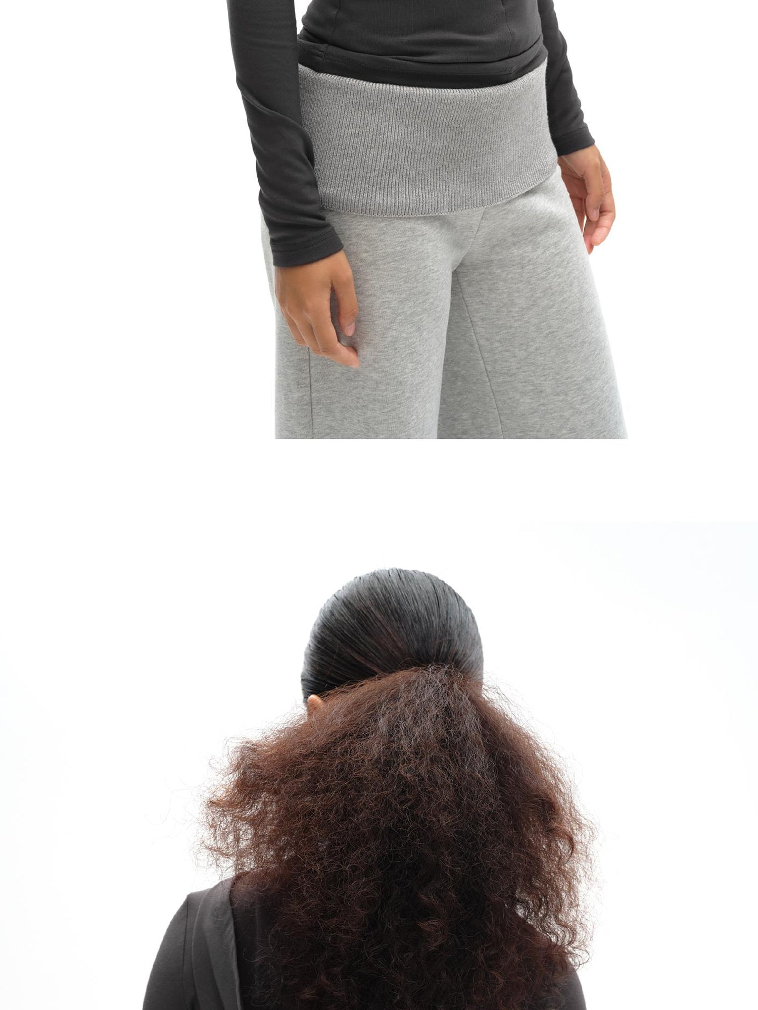 oinimi V-Neck Hooded Adjustable Fleece-Lined Slim Fit Top