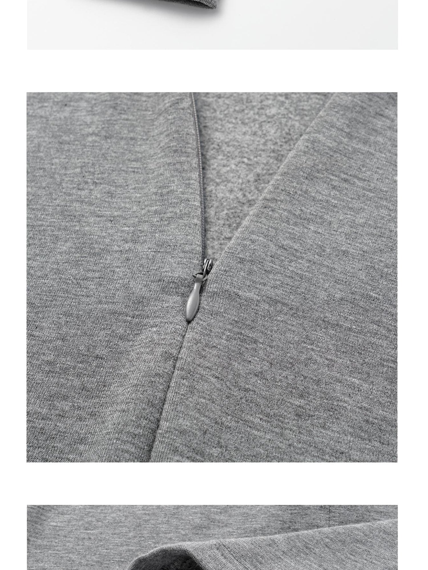 oinimi V-Neck Hooded Adjustable Fleece-Lined Slim Fit Top