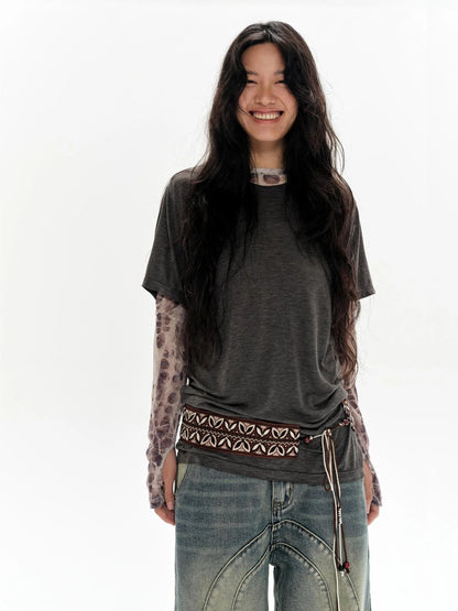 Vintage Brown Tribal Rope Waist Belt Unisex