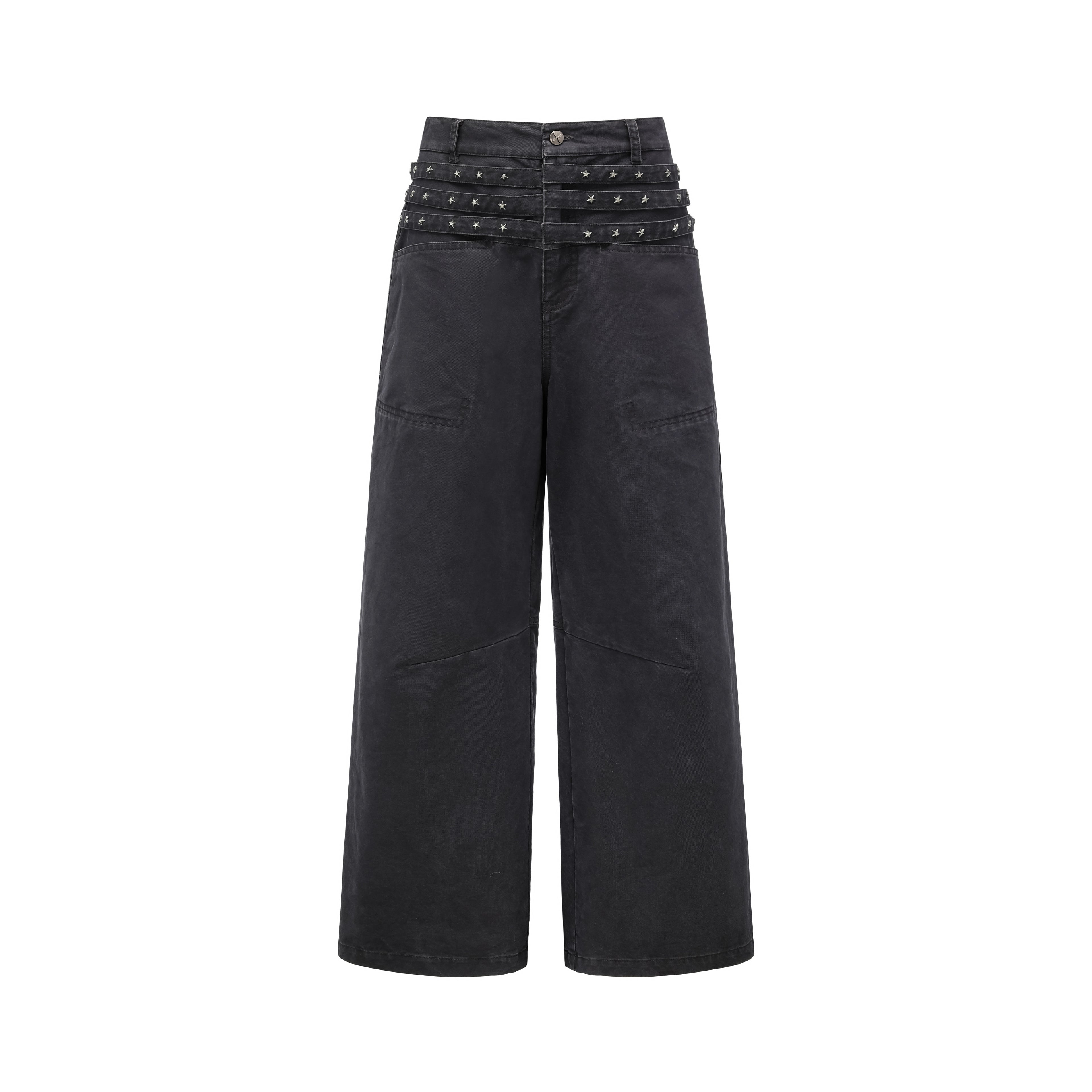 oinimi_Vintage_Star_Track_Studded_Wide_Leg_Cargo_Pants_MISSTT