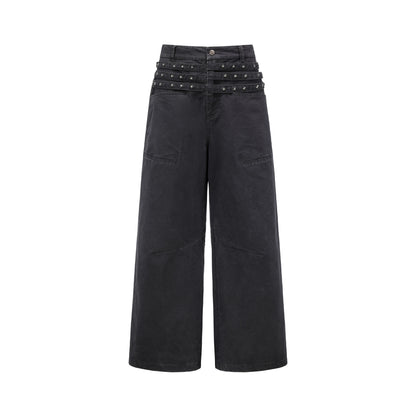 oinimi_Vintage_Star_Track_Studded_Wide_Leg_Cargo_Pants_MISSTT