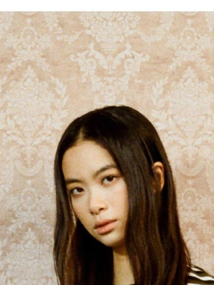 Vintage Wash Split Hem Denim Jeans Mid Low Rise Relaxed Straight