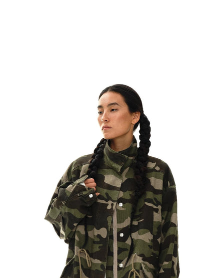 Vintage Washed Camo Utility Jacket