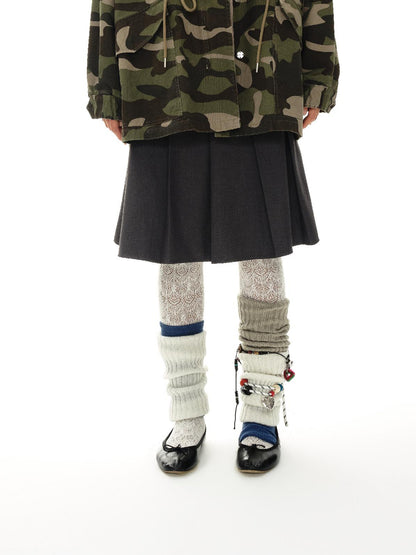 oinimi Vintage Washed Camo Utility Jacket