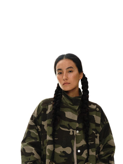 Vintage Washed Camo Utility Jacket
