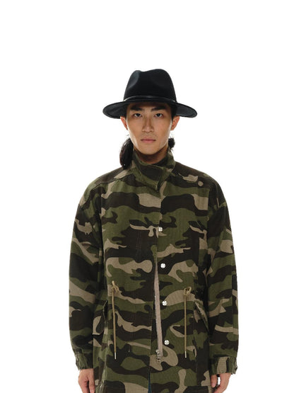 Vintage Washed Camo Utility Jacket