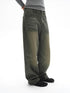 oinimi Vintage Washed Relaxed Fit Straight Leg Jeans