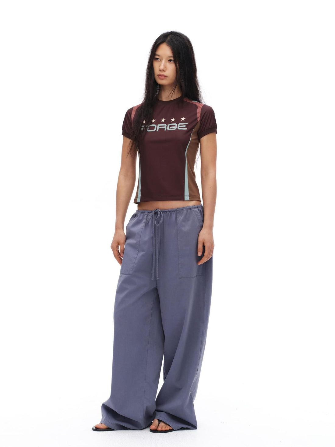 oinimi Washed Airy Drape Relaxed Fit Women&