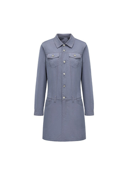 oinimi_Washed_Collar_Button_Pocket_Low_Waist_Women&