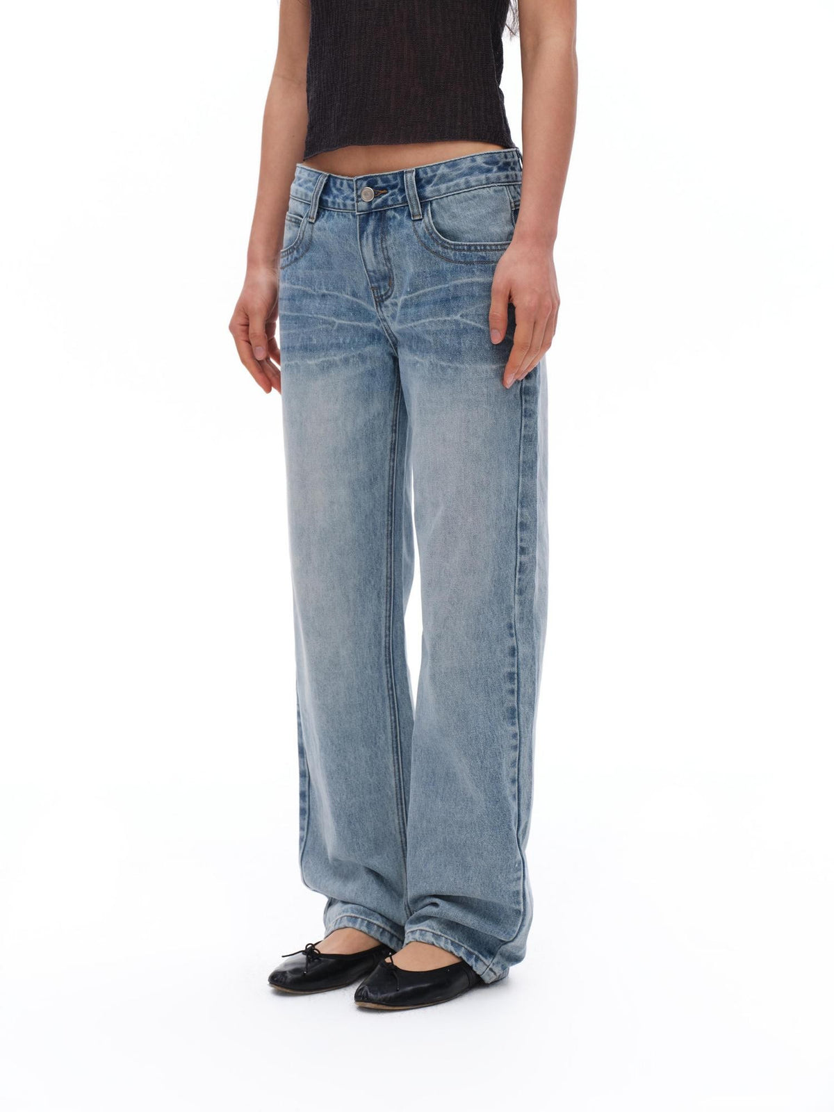 oinimi Washed Slim Fit Women&