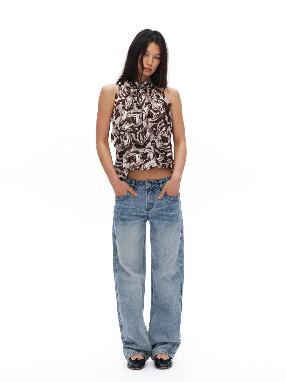 oinimi Washed Slim Fit Women&