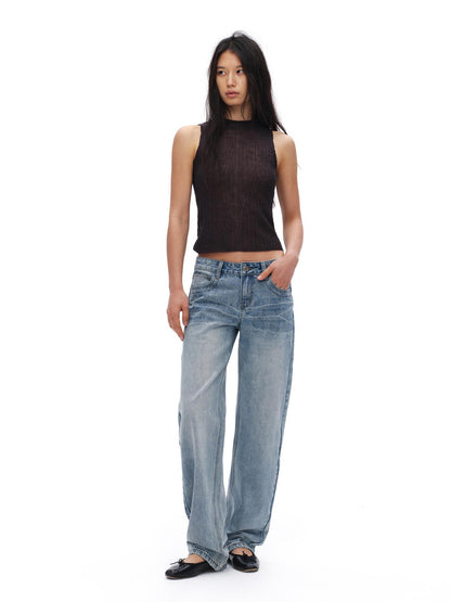 oinimi Washed Slim Fit Women&