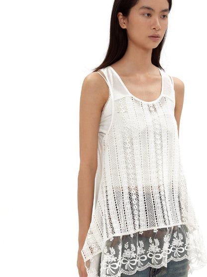 oinimi White Bowknot Floral Flowy Women&