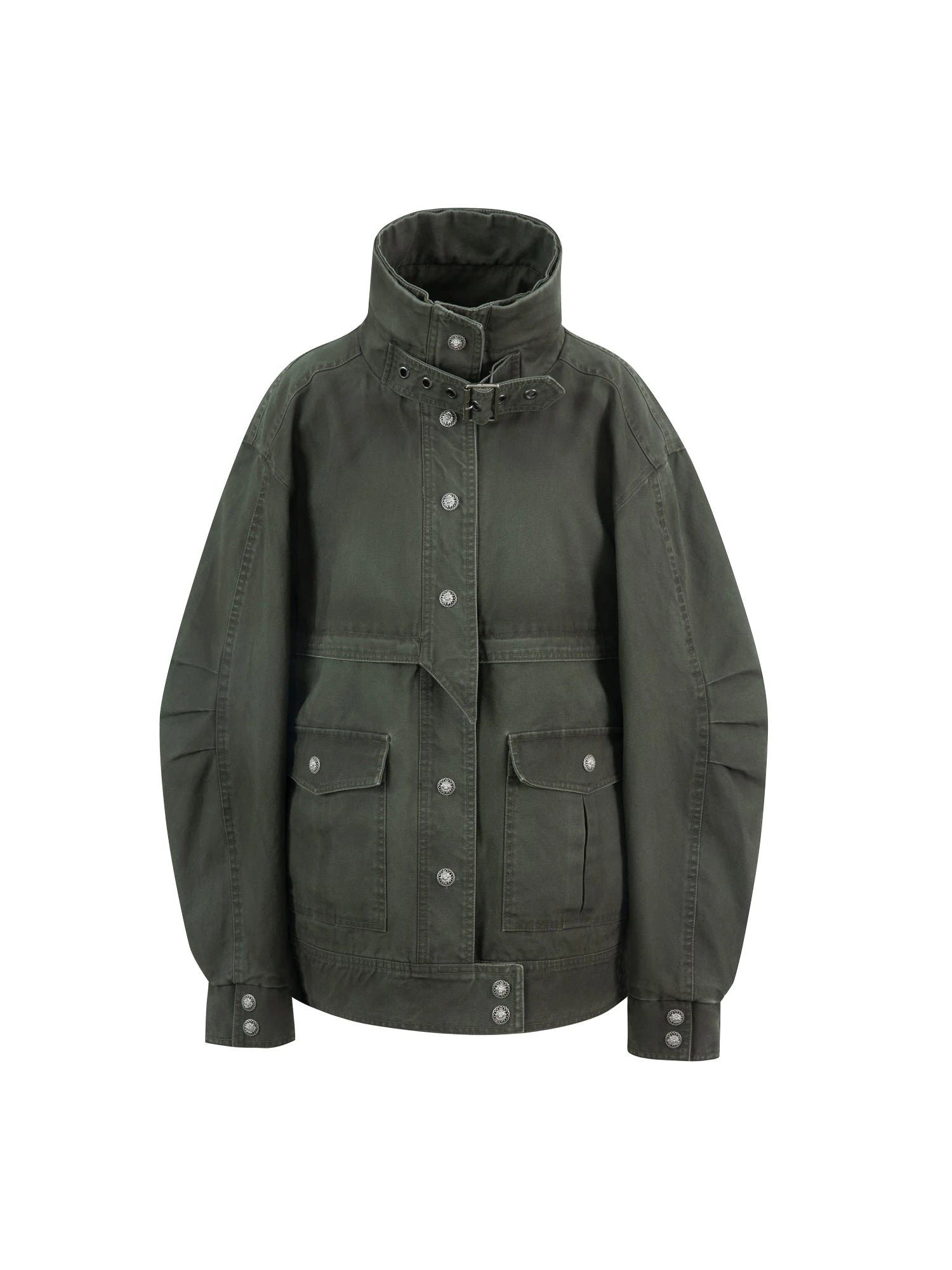 Vintage Distressed Cotton Workwear Reversible Long Short Jacket Coat