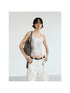 Peoplesense Dirty Dyed Splash Print Slim Vest