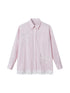 DIDDI MODA Vintage Striped Lace Bow Blouse Romantic Elegant Hollow Out Shirt