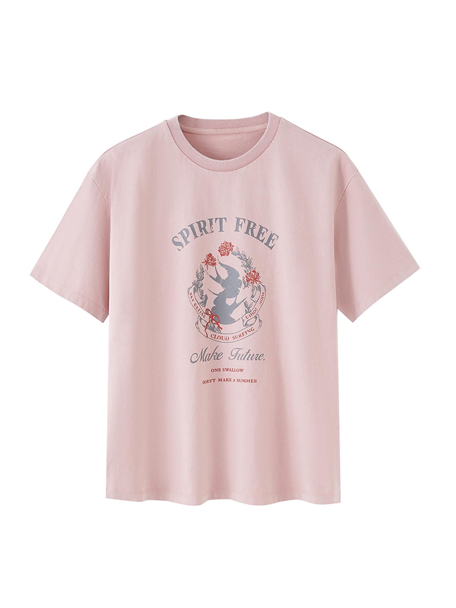 DIDDI MODA Vintage Washed Double Swallow Relaxed Tee