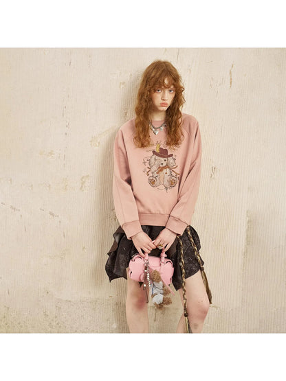 Blindfold Pup Canele Sweatshirt