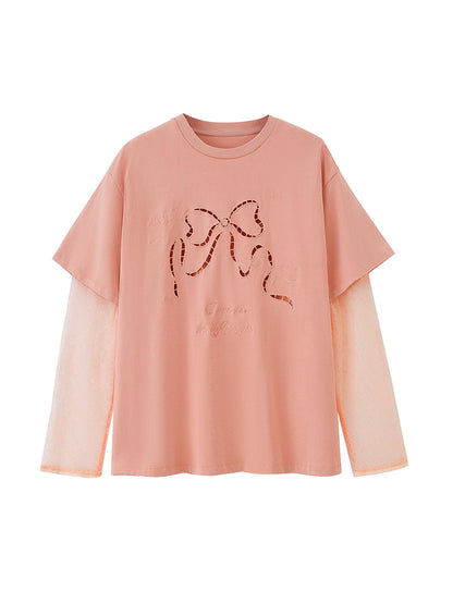 DIDDI MODA Funny Puppy Print Loose T Shirt With Layered Pants Set