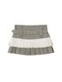 DIDDI MODA Retro Checkered Halter Set With Ruffled Skirt