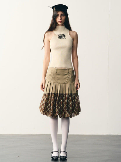 popoop Beige Slim Metallic Texture Heat Transfer Label Women&