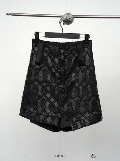popoop Handcrafted Heavy Cut Jacquard Panel Spliced Women&