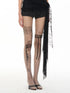 popoop Lace Irregular Tattoo Print Women&