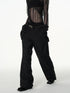 popoop Longline Stacked Pleat Mid Rise Tailored Women&