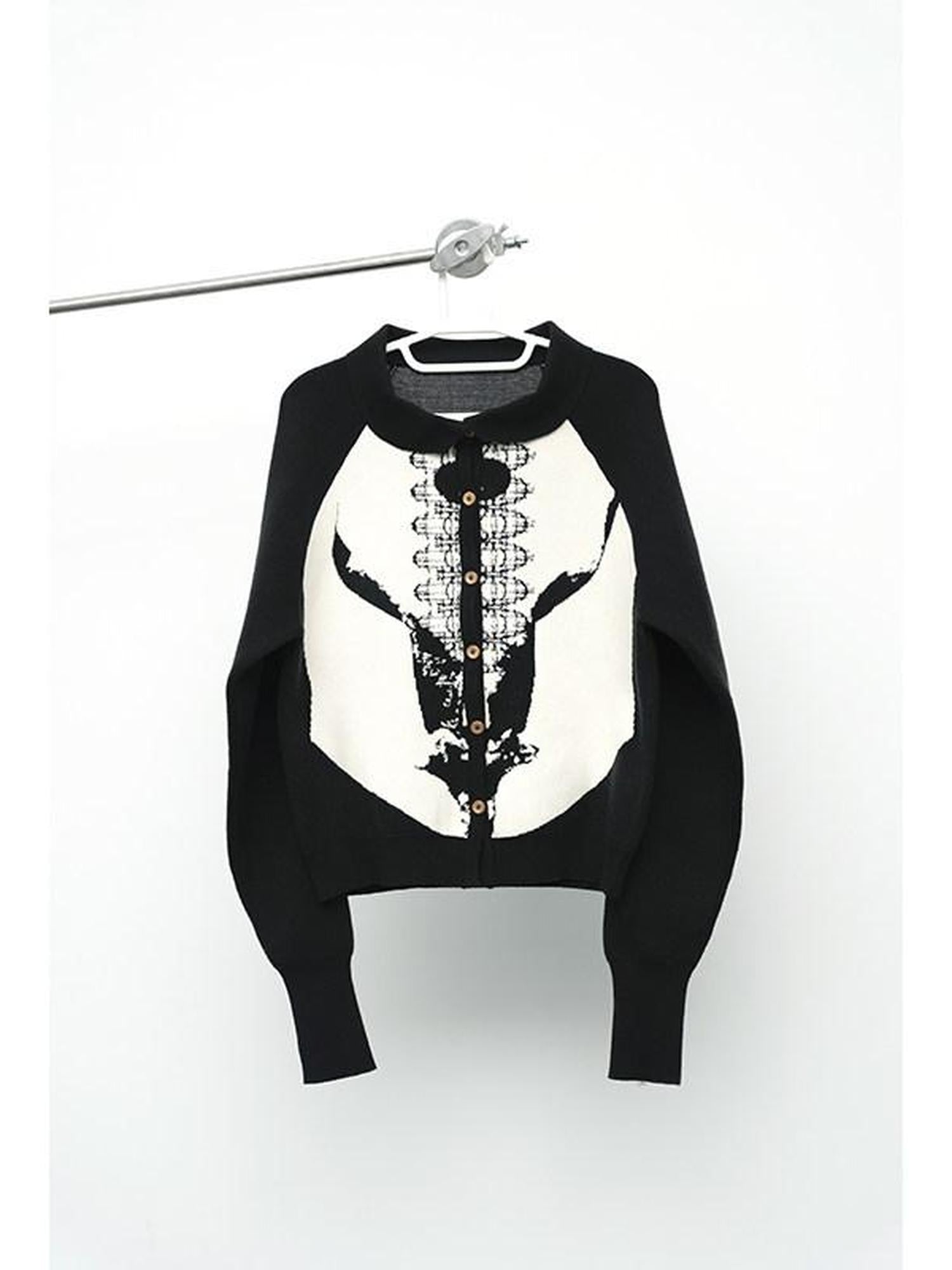 popoop Sweater Textured Jacquard Women&