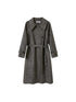 Grey Squid Wool Coat Women S Minimalist Oversized Blazer Jacket