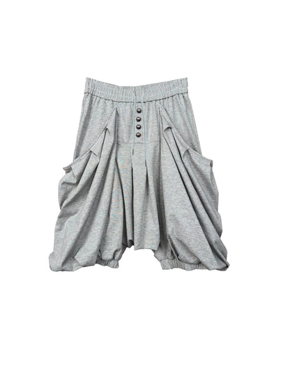 Oversized Pocket Pirate Hoodie Harem Cargo Culottes Skirt Pants