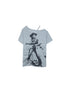 DoublePunch Oversized Off Shoulder Adjustable Drawstring Print T-Shirt