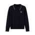DIDDI MODA Academy Style Polo Knit With Embroidered Kitty And Heart