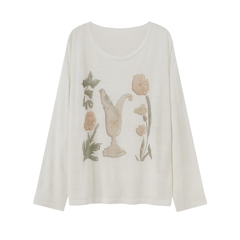 DIDDI MODA Playful Puppy Print Tee Layered Set With Pants