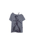 DoublePunch Oversized Off Shoulder Adjustable Drawstring Print T-Shirt