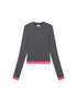 Achihara Double Hem Color Block Tee