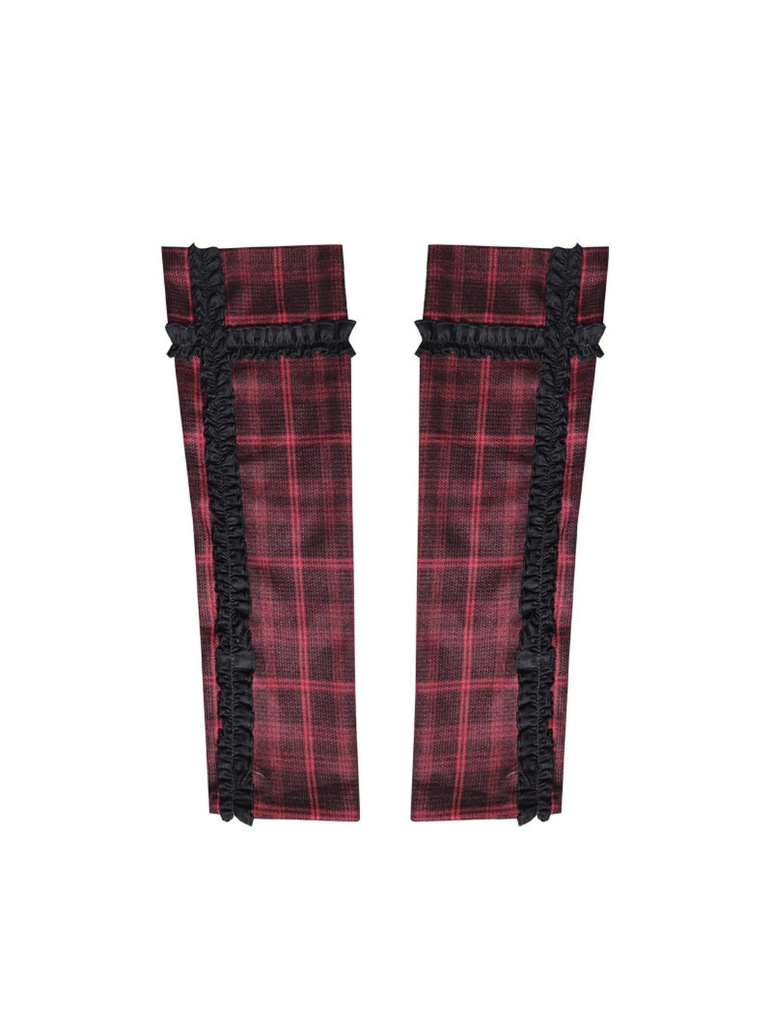 Rock Chic Red Black Plaid Sleeveless Top
