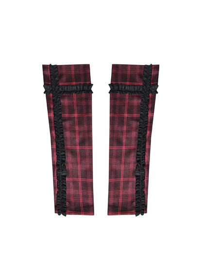 Rock Chic Red Black Plaid Sleeveless Top