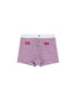 Achihara Breton Raspberry Elastic Waist Striped Shorts