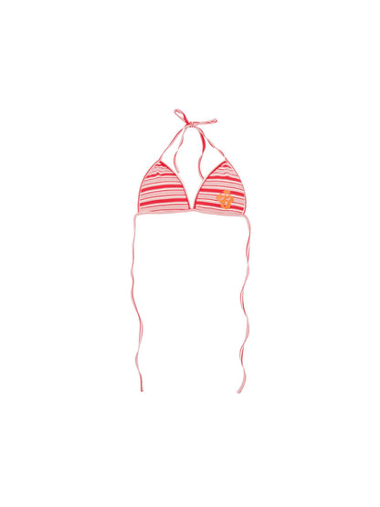 Achihara Watermelon Bikini Swimsuit For Beach Pool Hot Striped Bikini