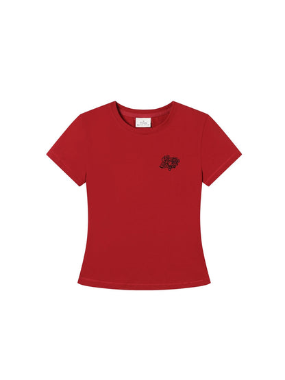 Achihara Summer Slim Fit Waist Defining Cotton T Shirt