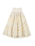 Vintage Lace High Waist Romantic Tiered Tulle Dress