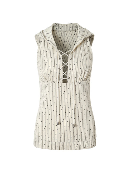Vintage Punk Hoodie Vest Top