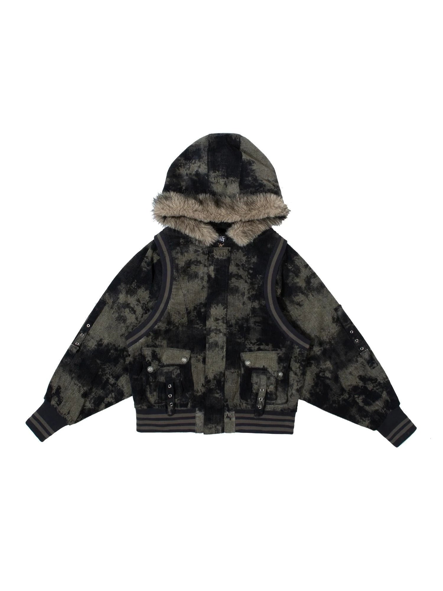 Industrial Punk Reversible Wool Lined Jacket