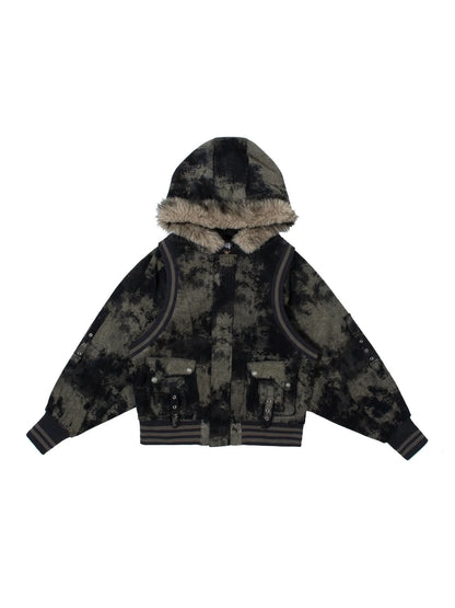 Industrial Punk Reversible Wool Lined Jacket