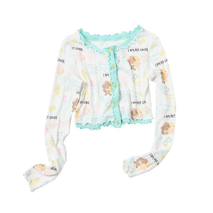 sancco_house_Beaded_Puppy_Colorblock_Heart_Cardigan_Women&