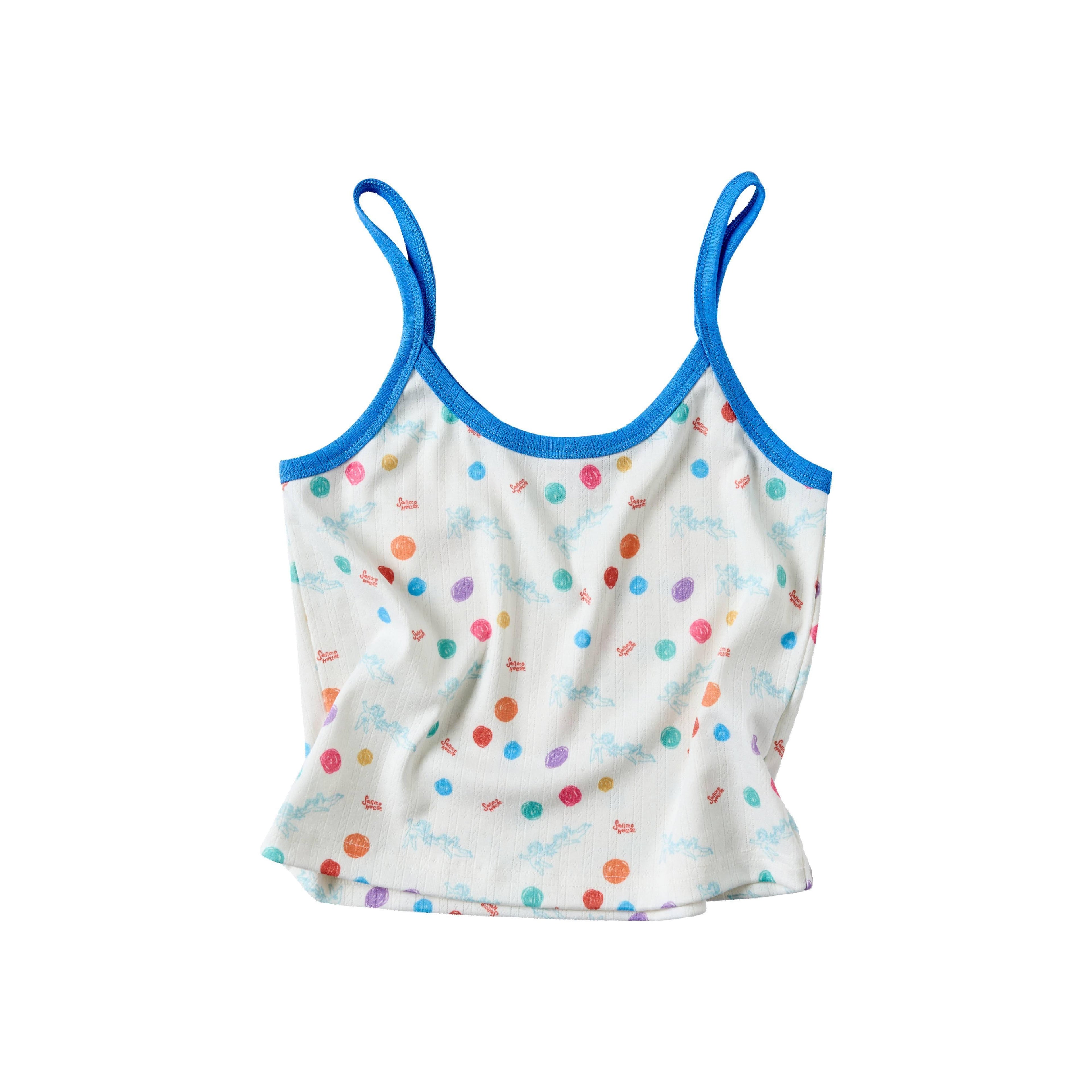 sancco_house_Beige_Angel_Puppy_Colorful_Polka_Dot_Print_Women&