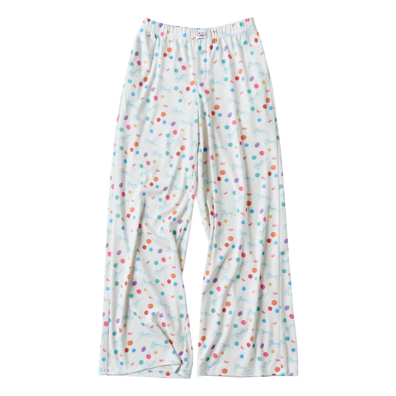 sancco_house_Beige_Angel_Puppy_Colorful_Polka_Dot_Print_Women&